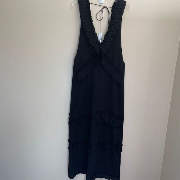 NEW! Storets| Ruffled| Maxi| V neck| Small| Has stretch| Thick Quality Cotton - Picture 13 of 13